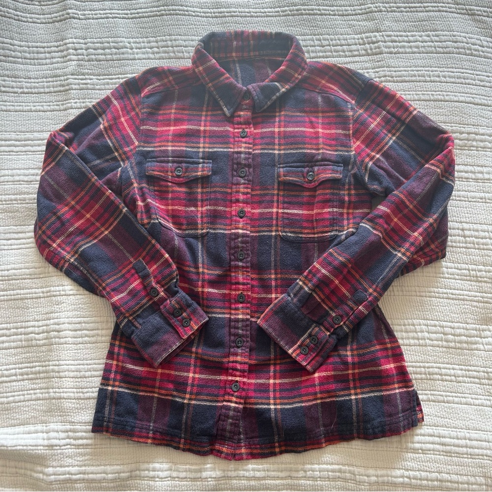 Patagonia Fjord Flannel Pink/Navy Size Small